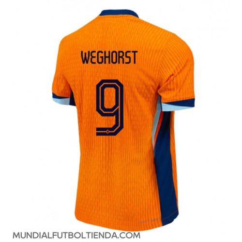 Camiseta Países Bajos Wout Weghorst #9 Primera Equipación Replica Eurocopa 2024 mangas cortas